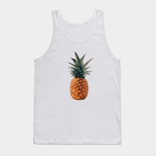 Tilted Pineapple, Fruit for Thought Photo Vector Illustration Front and Back Tank Top